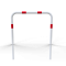 Hoop of steel tube |  48 x 2,5 mm | without cross bar | for casting in concrete | total width 1000 mm | total height 1200 mm | hot-dip galvanized and white coatedwith red reflecting stripes